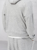 Casual Loose Athleisure Hoodie Set Sets coofandy
