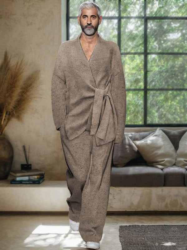 Soft Quiet Luxury 2-Piece Set Sets coofandy Camel M