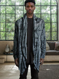 Stylish Shawl Collar Textural Cardigan Cardigans coofandy Blue M