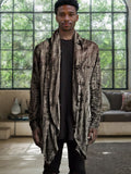 Stylish Shawl Collar Textural Cardigan Cardigans coofandy Brown M