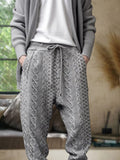 Casual Stretchy Textural Pants Pants coofandy