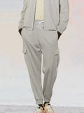 Leisure Waffle 2-Piece Jacket Set Sets coofandy