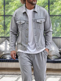 Stylish 100% Cotton Denim 2-Piece Set Sets coofandy