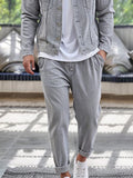 Stylish 100% Cotton Denim 2-Piece Set Sets coofandy