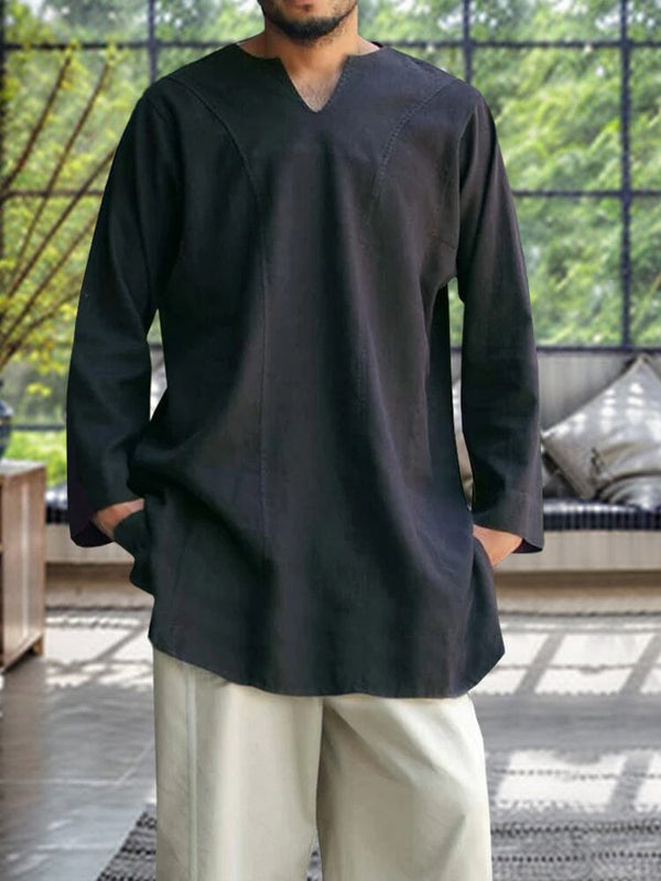 Minimalist Soft 100% Cotton Shirt Shirts coofandy Black M