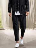 Fake Two-Piece Outerwear and Pants Set Sets coofandy