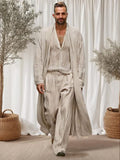 Versatile 100% Cotton 3-Piece Outfits Sets coofandy Light Khaki M