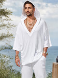 Casual Trendy 100% Cotton Hoodie Set Sets coofandy