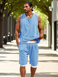 Athleisure 2-Piece Tank Top Set Sets coofandy
