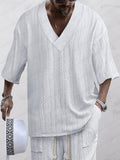Casual Stretch Jacquard Knit 2-Piece Set Sets coofandy