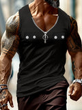Stylish Textured Athletic Tank Top Tank Tops coofandy