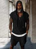 Hooded Street Luxe Tank Top Set Sets coofandy Black M