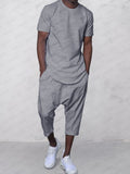 Leisure Comfort 100% Cotton Set Sets coofandy Grey M