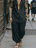 Cozy Sleeveless Zipper Hooded Jumpsuit Jumpsuit coofandy