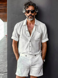 Timeless Minimalism Shorts Set Sets coofandy White M