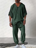 Serenity Comfort Casual Wear Set Sets coofandy Dark Green M
