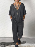 Soft Stretch 2-Piece Matching Set Sets coofandy Dark Grey M