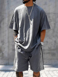 Classic 100% Cotton Matching Tracksuit Set Sports Set coofandy