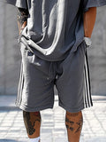 Classic 100% Cotton Matching Tracksuit Set Sports Set coofandy