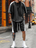 Comfort 100% Cotton Essential Tracksuit Set Sports Set coofandy