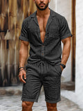 Easygoing Everyday Cotton Sets Sets coofandy Black M