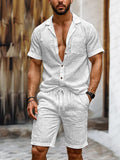 Easygoing Everyday Cotton Sets Sets coofandy White M