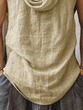 Effortless Drape Collar Sleeveless Top Tank Tops coofandy