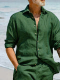 Comfort Versatile Shirt Shorts Set Sets coofandy