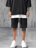 Leisure Trendy Color Block Tracksuit Set Sports Set coofandy