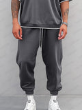 Athleisure Stretch Two-Piece Set Sports Set coofandy