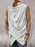 Artistic Drape Sleeveless Top Tank Tops coofandy