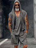 Streetwear Chic 3-Piece Outfit Sets coofandy Dark Grey M