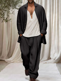 Elegant Utility Cotton 3-Piece Outfits Sets coofandy