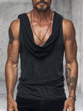 High Stretch Drape Tank Top Tank Tops coofandy Dark Grey M