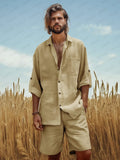 Natural Explorer Cotton Set Sets coofandy Khaki M