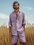 Natural Explorer Cotton Set Sets coofandy Lavender M