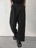 Comfy Pleated Wide Leg Slack Pants Pants coofandy Black M