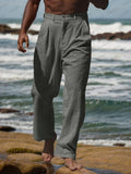 Comfy Resort Cotton Pants Pants coofandy Grey M