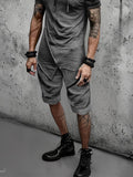 Stylish Street Hooded Shorts Set Sets coofandy