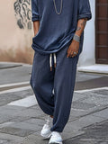 Leisure Relaxed Fit Cotton Set Sets coofandy