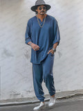 Comfy Luxe 2-Piece Set Sets coofandy Navy Blue M