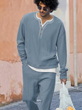 Urban Fake 2-Piece Top Joggers Set Sets coofandy