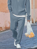 Urban Fake 2-Piece Top Joggers Set Sets coofandy