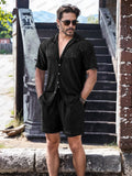 Easy Living Openwork Set Sets coofandy Black M