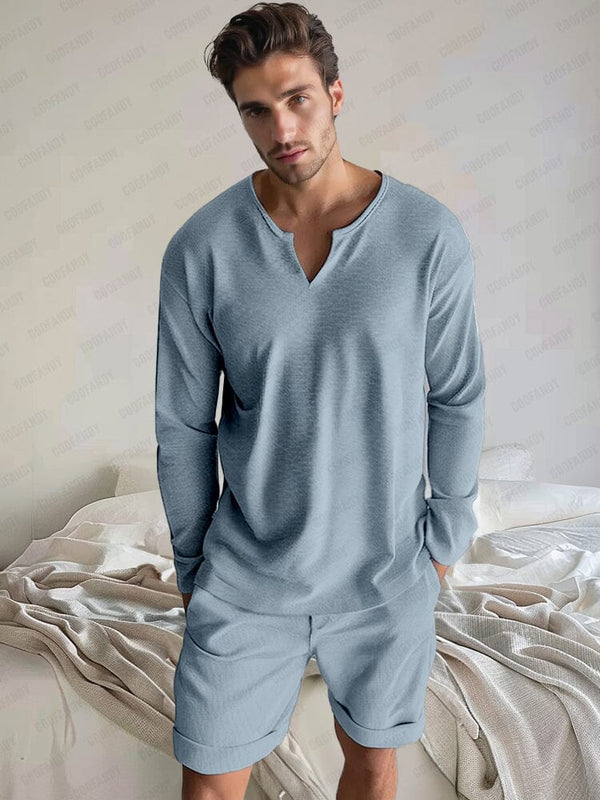 Leisure Timeless 2-Piece Set Sets coofandy Blue M