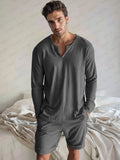 Leisure Timeless 2-Piece Set Sets coofandy Dark Grey M