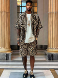 Luxury Leopard Printed 2-Piece Set Sets coofandy PAT1 M