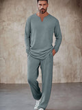 Simple Stretch 2-Piece Set Sets coofandy Grey M