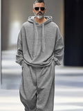 Stylish Loose Hoodie Pants Set Sets coofandy