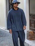 Minimalism Relaxed Fit 2-Piece Outfit Sets coofandy